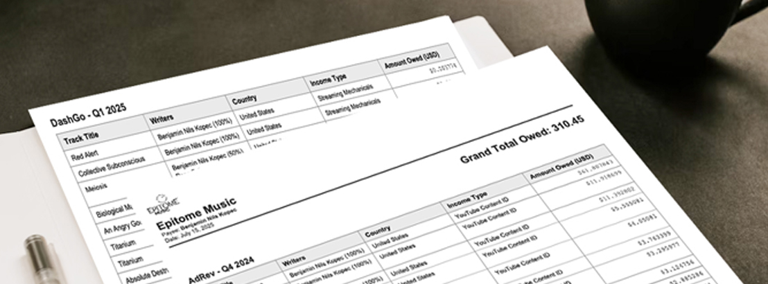 Royalty Statement Preview